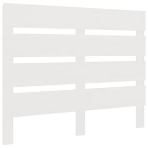 vidaXL T&ecirc;te de lit Blanc 90x3x80 cm Bois massif de pin