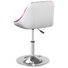 vidaXL Chaise de salle &agrave; manger Violet et blanc Similicuir