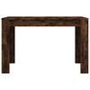 vidaXL Table &agrave; d&icirc;ner ch&ecirc;ne fum&eacute; 120x60x76 cm bois d'ing&eacute;nierie