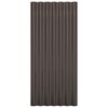 vidaXL Panneaux de toit 12 pcs Acier galvanis&eacute; Marron 80x36 cm