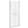 vidaXL Porte de douche ESG d&eacute;poli 71x190 cm