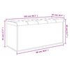 vidaXL Banc de rangement Blanc 102x42x45 cm Bois d'ing&eacute;nierie