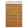 vidaXL Abri de jardin marron clair 191x130x198 cm acier galvanis&eacute;