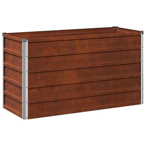 vidaXL Jardin sur&eacute;lev&eacute; Rouill&eacute; 100 x 40 x 55 cm corton