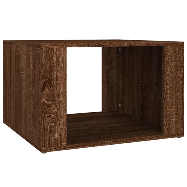 vidaXL Table de chevet Ch&ecirc;ne marron 57x55x36 cm Bois d'ing&eacute;nierie