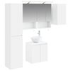 vidaXL Ensemble d'armoire de salle de bain 5 pcs Blanc