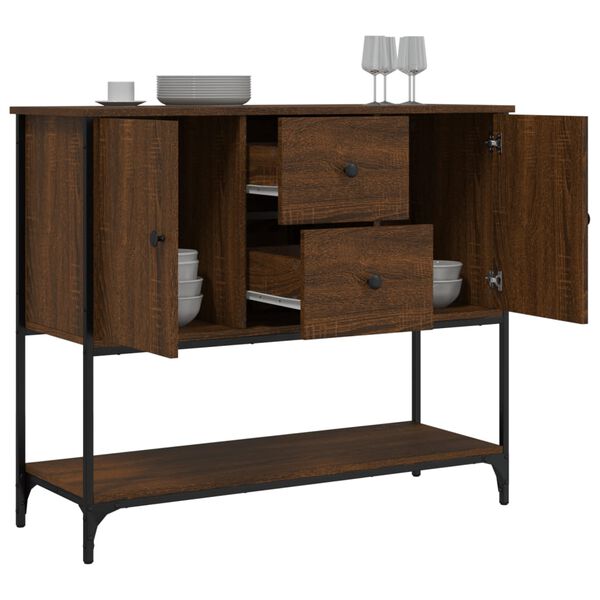 vidaXL Buffet chêne marron 100x36x85 cm bois d'ingénierie