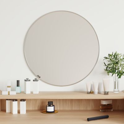 vidaXL Miroir mural Argenté Ø 50 cm Rond