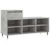vidaXL Armoire &agrave; chaussures Gris b&eacute;ton 102x36x60 cm Bois d'ing&eacute;nierie