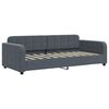 vidaXL Lit de jour avec matelas gris fonc&eacute; 90x190 cm velours