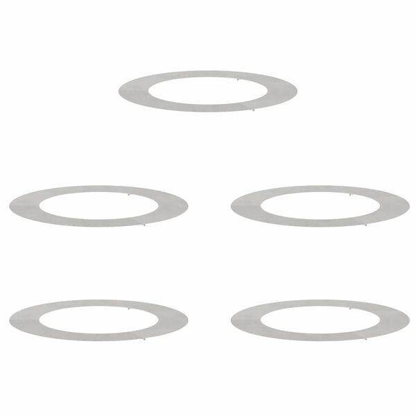 vidaXL adapt&eacute; pour anneaux d'arbre plats 5 pcs Argent &Oslash;60 / 90 cm