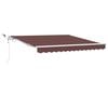 vidaXL Auvent r&eacute;tractable automatique avec LED marron 300x250 cm