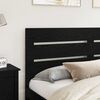 vidaXL T&ecirc;te de lit Ch&ecirc;ne noir 200 cm Bois d'ing&eacute;nierie