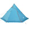 vidaXL Tente de camping tipi 5 personnes bleu imperméable