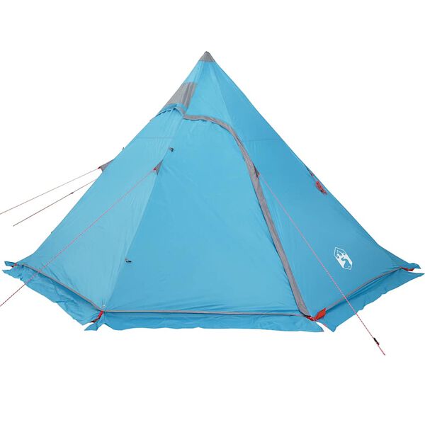 vidaXL Tente de camping tipi 5 personnes bleu imperméable