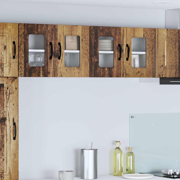 vidaXL Armoire de cuisine Kalmar 2 pcs Bois ancien 60 x 31 x 40 cm