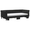 vidaXL Lit de jour avec gigogne et matelas noir 90x190 cm velours