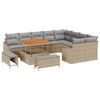 vidaXL Ensemble de canap&eacute; de jardin 12 pi&egrave;ces 7-Nombre de places Beige