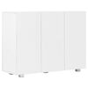 vidaXL Buffet Blanc brillant 107x35x80,5 cm