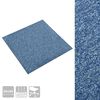 vidaXL Dalles de tapis de sol 20 pcs 5 m&sup2; 50x50 cm Bleu