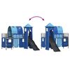 vidaXL Lit mezzanine pour enfants Noir et Bleu 90 x 190 cm M&eacute;tал