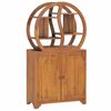 vidaXL Armoire avec &eacute;tag&egrave;re Yin Yang 70x30x130 cm Bois de teck massif