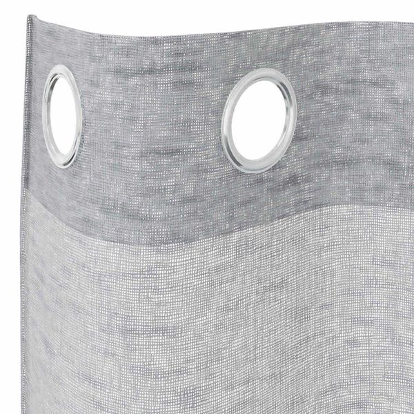 vidaXL Rideau en Voile 2 pcs Gris fonc&eacute; 260 x 140 cm Polyester