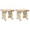 vidaXL Repose-pieds de jardin lot de 2 bois de sapin massif