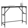 vidaXL Table console noir 100x32x75 cm bois d'ing&eacute;nierie