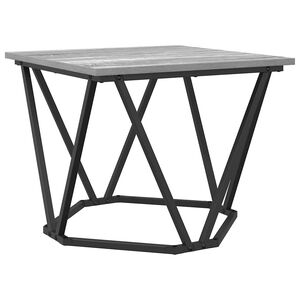vidaXL Table basse 3 pcs Gris Sonoma Bois d'ing&eacute;nierie et acier