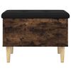 vidaXL Banc de rangement ch&ecirc;ne fum&eacute; 62x42x46 cm bois d'ing&eacute;nierie