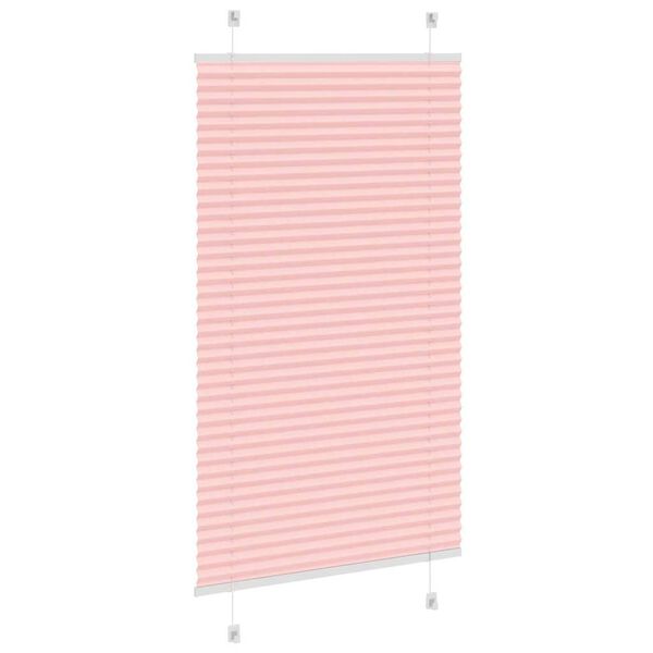 vidaXL Store plissé rose 75x150 cm largeur du tissu 74,4 cm polyester