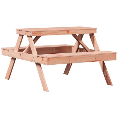 vidaXL Table de pique-nique 105x134x75 cm bois massif de douglas