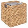 vidaXL Paniers de rangement 2 pcs Naturel 28 x 28 x 28 cm