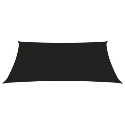 vidaXL Voile de parasol Tissu Oxford trapèze 3/5x4 m Noir