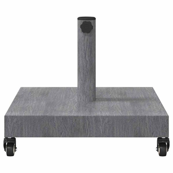 vidaXL Pied de parasol Aspect Bois Gris Fonc&eacute; 45 x 45 x 31,5 cm