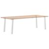 vidaXL Pieds de table console 4 pi&egrave;ces Blanc 72 cm Acier