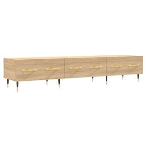 vidaXL Meuble TV ch&ecirc;ne sonoma 150x36x30 cm bois d'ing&eacute;nierie