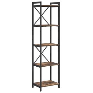 vidaXL &Eacute;tag&egrave;re 40 x 30 x 155 cm Bois d'ing&eacute;nierie Ch&ecirc;ne fum&eacute;