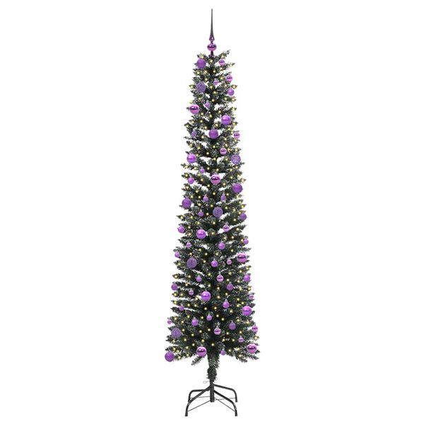 vidaXL Sapin de No&euml;l artificiel Vert 240 cm PVC, plastique et acier