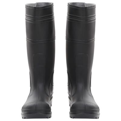 vidaXL Bottes de pluie noir taille 39 PVC