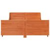 vidaXL Cadre de lit sans matelas cire marron 120x190cm bois pin massif