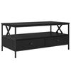 vidaXL Table basse Ch&ecirc;ne noir 100 x 51 x 45 cm Bois d'ing&eacute;nierie