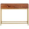vidaXL Table console 100x35x76 cm Bois d'acacia massif