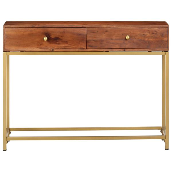 vidaXL Table console 100x35x76 cm Bois d'acacia massif