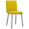 vidaXL Chaises &agrave; manger lot de 6 jaune velours