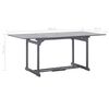 vidaXL Ensemble &agrave; manger de jardin 9 pcs Bois d'acacia massif Gris