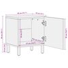 vidaXL Cabinet de chevet Marron 40 x 33 x 46 cm Bois de mangue massif