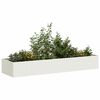 vidaXL Jardini&egrave;re blanc 280x80x40 cm acier
