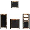 vidaXL Ensemble de mobilier de salle de bain 4 pcs Bois Recycl&eacute; Solide